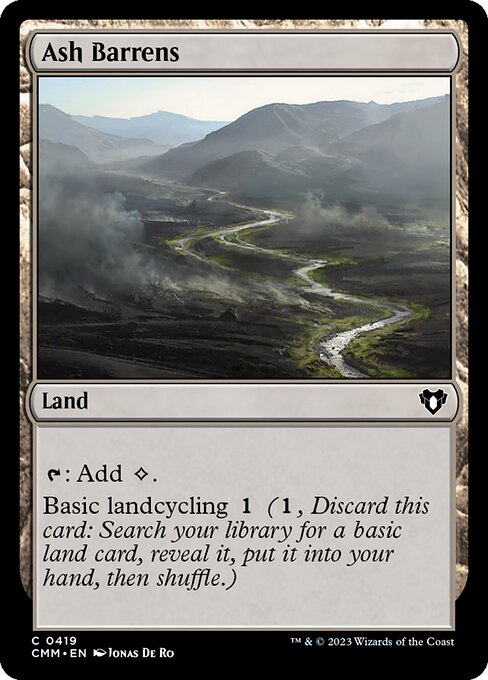 Commander Masters - 419 - Ash Barrens - Common - C - Non-foil