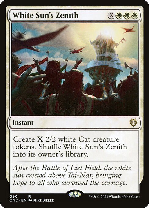 Phyrexia: All Will Be One Commander - 90 - White Sun's Zenith - Rare - W - Non-foil