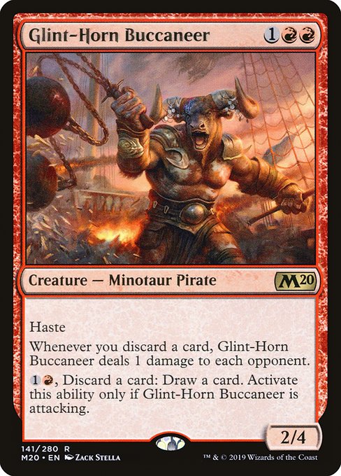 Core Set 2020 - 141 - Glint-Horn Buccaneer - Rare - R - Non-foil