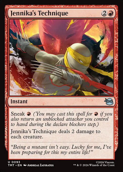 Teenage Mutant Ninja Turtles - 93 - Jennika's Technique - Uncommon - R - Non-foil