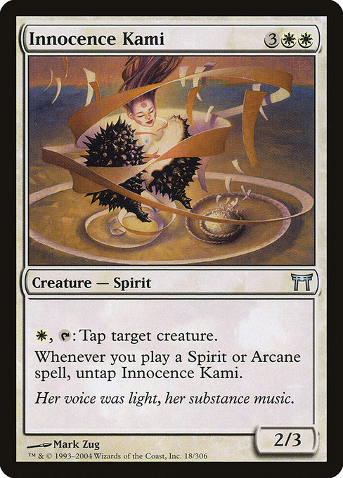 Champions of Kamigawa - 18 - Innocence Kami - Uncommon - W - Non-foil