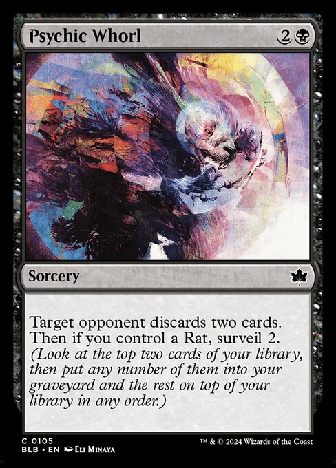 Bloomburrow - 105 - Psychic Whorl - Common - B - Foil