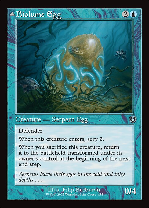 Innistrad Remastered - 455 - Biolume Egg // Biolume Serpent - Uncommon - C - Non-foil - Promo