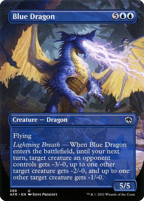 Adventures in the Forgotten Realms - 289 - Blue Dragon - Uncommon - U - Non-foil