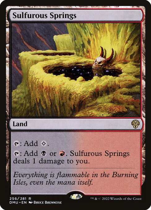 Dominaria United - 256 - Sulfurous Springs - Rare - C - Non-foil