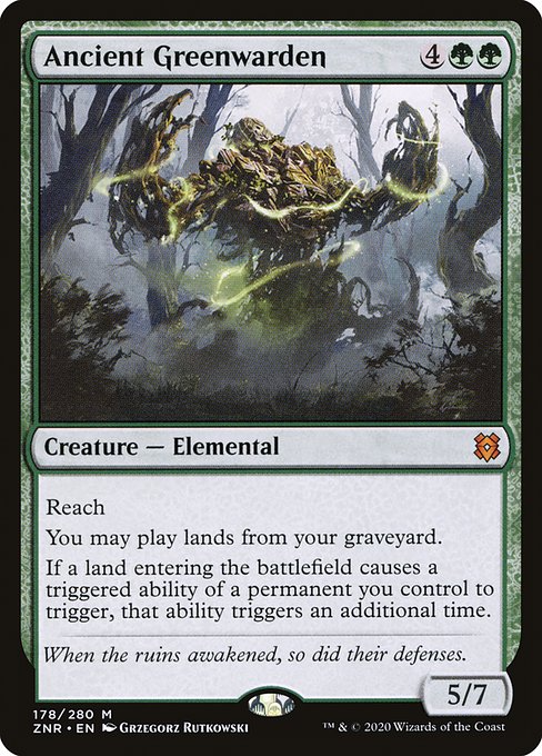 Zendikar Rising - 178 - Ancient Greenwarden - Mythic - G - Non-foil