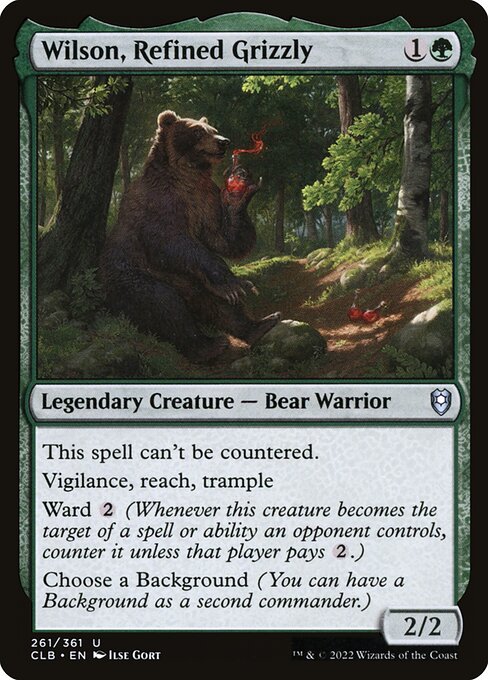 Commander Legends: Battle for Baldur's Gate - 261 - Wilson, Refined Grizzly - Uncommon - G - Non-foil