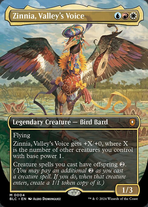 Bloomburrow Commander - 4 - Zinnia, Valley's Voice - Mythic - Multi - Non-foil