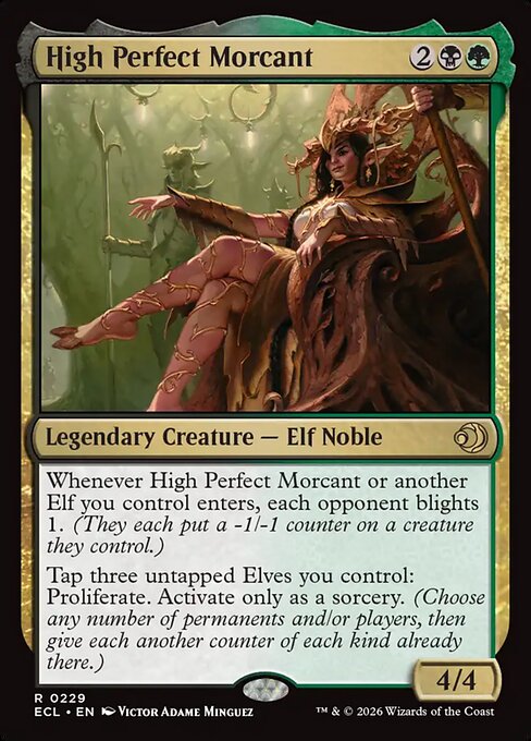 Lorwyn Eclipsed - 229 - High Perfect Morcant - Rare - BG - Non-foil