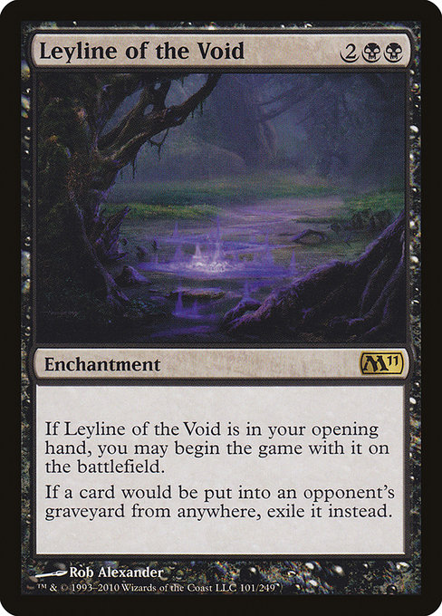 Magic 2011 - 101 - Leyline of the Void - Rare - B - Non-foil
