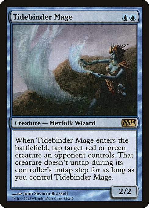 Magic 2014 - 73 - Tidebinder Mage - Rare - U - Non-foil