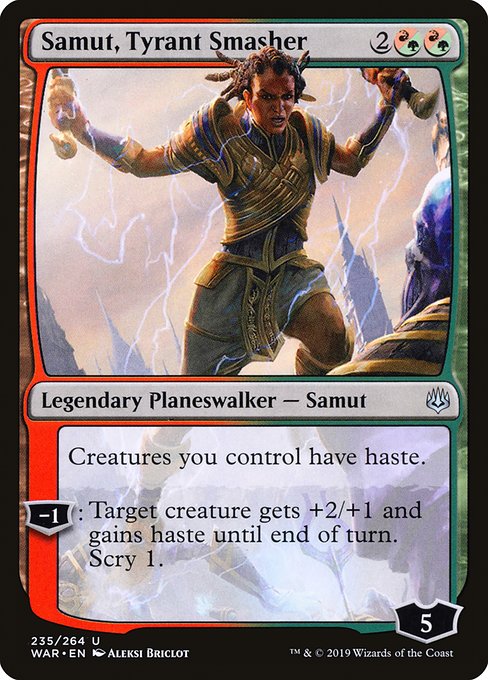 War of the Spark - 235 - Samut, Tyrant Smasher - Uncommon - RG - Non-foil