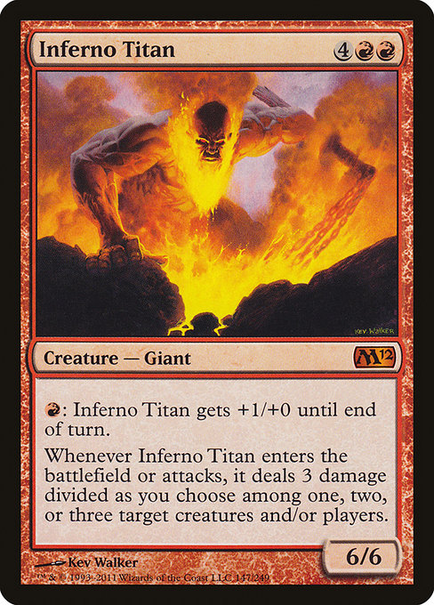 Magic 2012 - 147 - Inferno Titan - Mythic - R - Foil