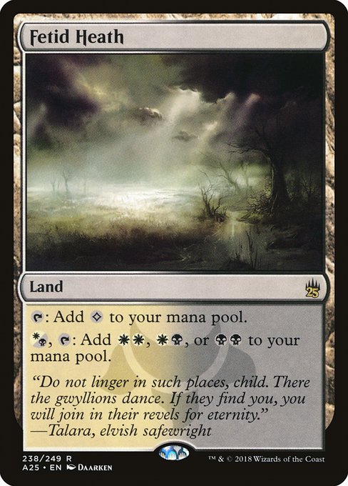 Masters 25 - 238 - Fetid Heath - Rare - C - Non-foil