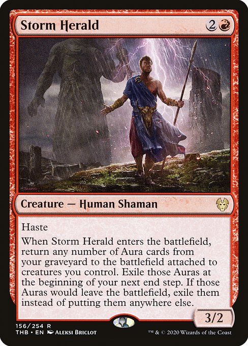 Theros Beyond Death - 156 - Storm Herald - Rare - R - Foil