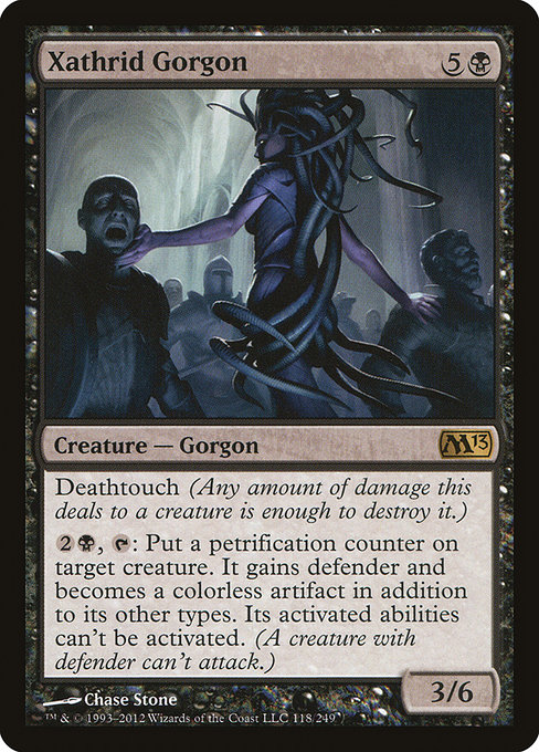 Magic 2013 - 118 - Xathrid Gorgon - Rare - B - Non-foil