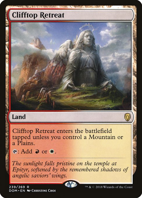 Dominaria - 239 - Clifftop Retreat - Rare - C - Non-foil