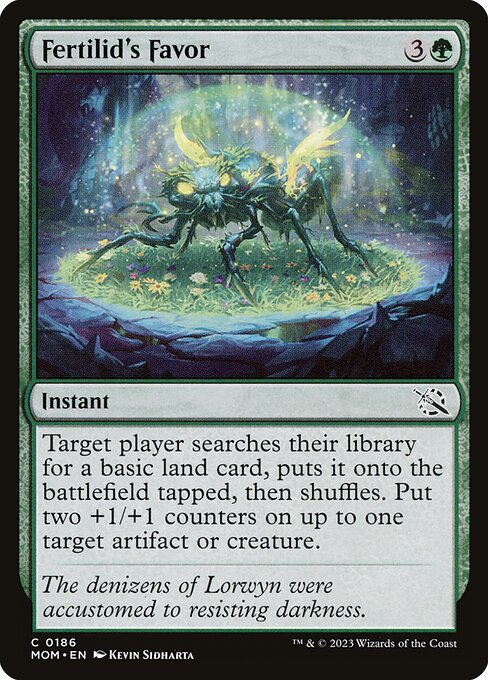 March of the Machine - 186 - Fertilid's Favor - Common - G - Non-foil