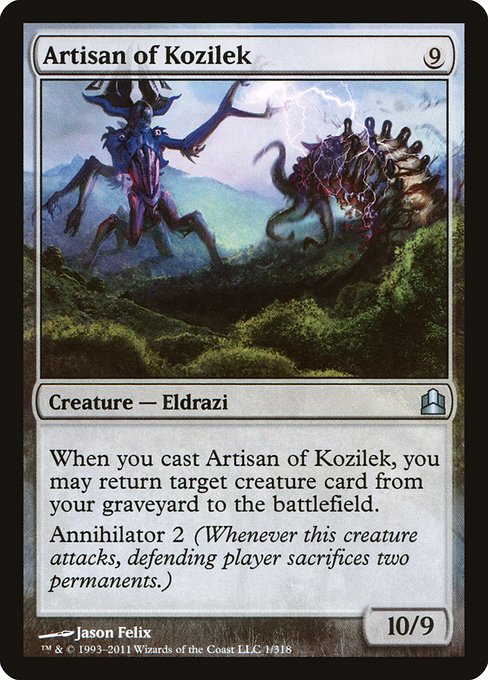 Commander 2011 - 1 - Artisan of Kozilek - Uncommon - C - Non-foil