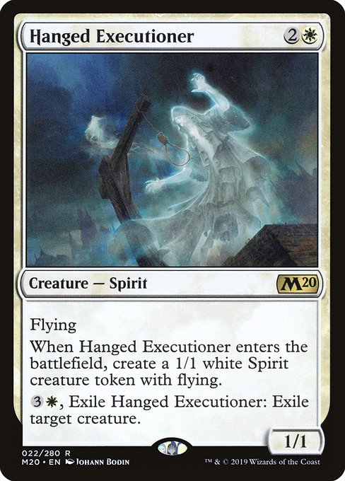 Core Set 2020 - 22 - Hanged Executioner - Rare - W - Foil