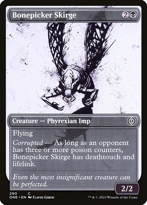 Phyrexia: All Will Be One - 290 - Bonepicker Skirge - Common - B - Non-foil