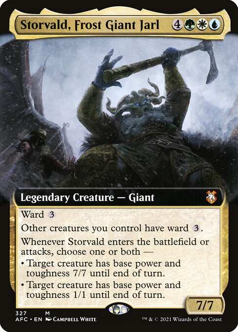 Forgotten Realms Commander - 327 - Storvald, Frost Giant Jarl - Mythic - Multi - Non-foil