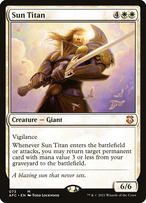 Forgotten Realms Commander - 73 - Sun Titan - Mythic - W - Non-foil