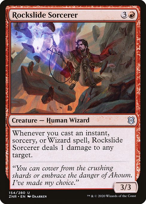 Zendikar Rising - 154 - Rockslide Sorcerer - Uncommon - R - Non-foil