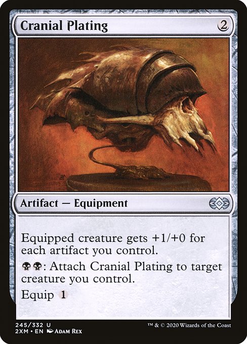 Double Masters - 245 - Cranial Plating - Uncommon - C - Foil