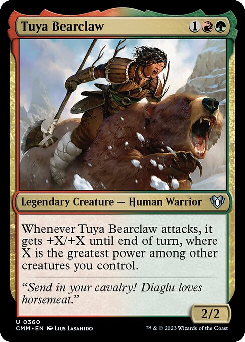 Commander Masters - 360 - Tuya Bearclaw - Uncommon - RG - Non-foil