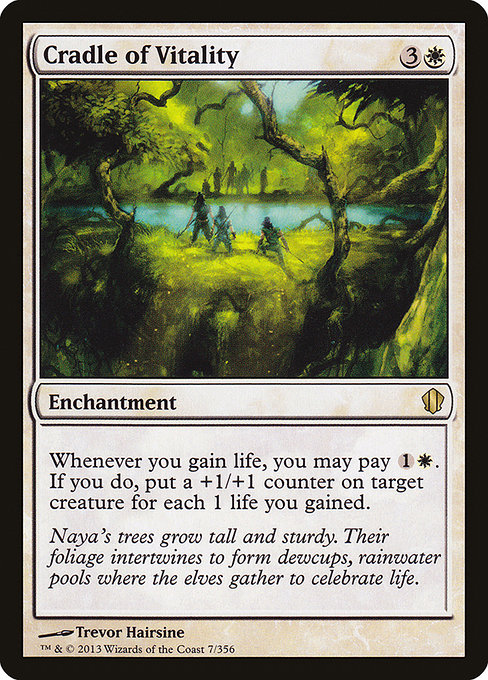 Commander 2013 - 7 - Cradle of Vitality - Rare - W - Non-foil