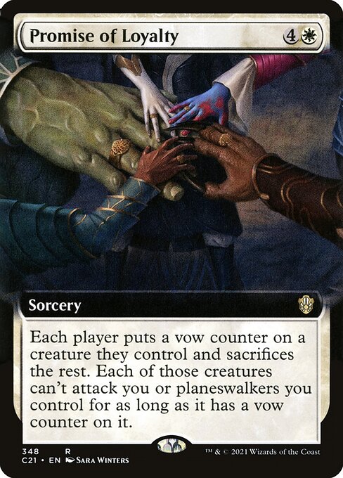 Commander 2021 - 348 - Promise of Loyalty - Rare - W - Non-foil