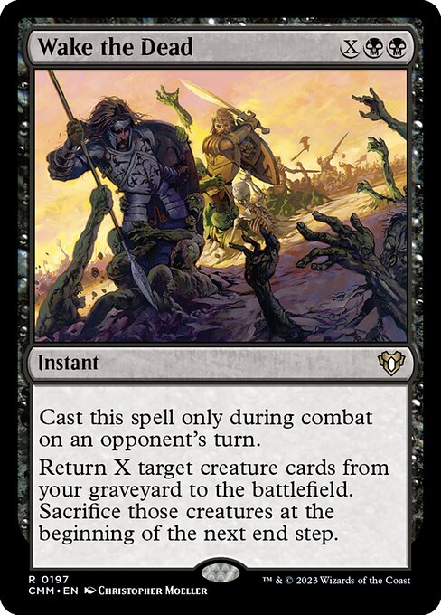 Commander Masters - 197 - Wake the Dead - Rare - B - Foil