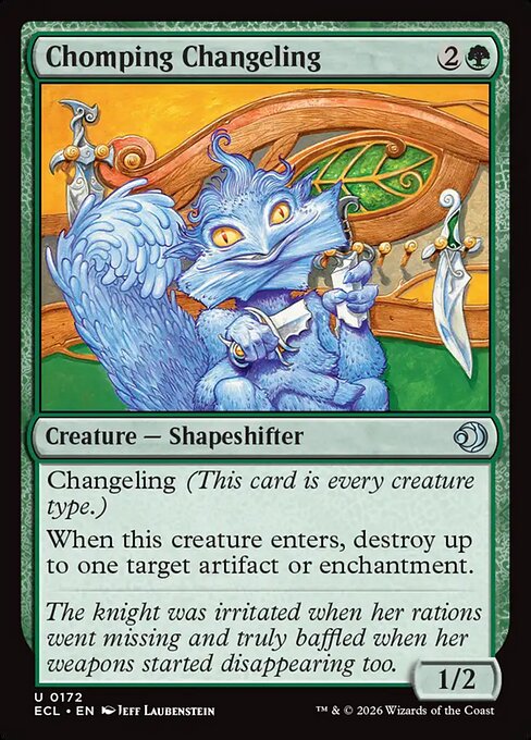 Lorwyn Eclipsed - 172 - Chomping Changeling - Uncommon - G - Non-foil