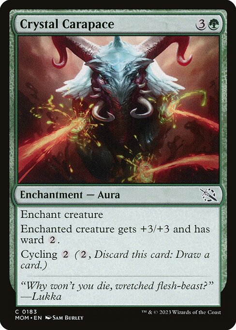 March of the Machine - 183 - Crystal Carapace - Common - G - Foil