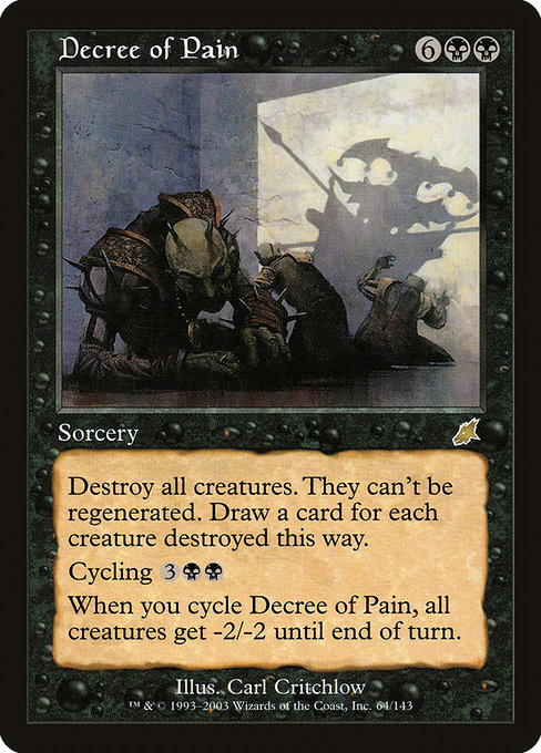 Scourge - 64 - Decree of Pain - Rare - B - Non-foil