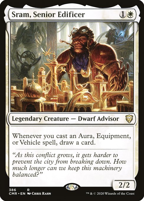 Commander Legends - 386 - Sram, Senior Edificer - Rare - W - Non-foil