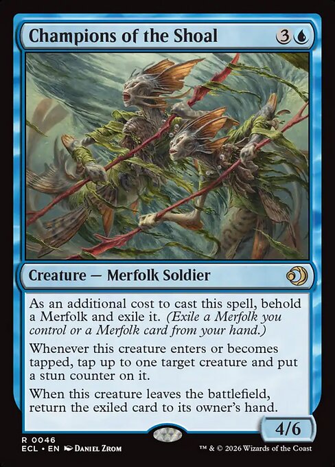 Lorwyn Eclipsed - 46 - Champions of the Shoal - Rare - U - Non-foil