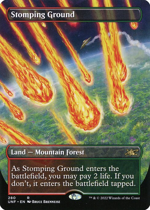 Unfinity - 280 - Stomping Ground - Rare - C - Foil
