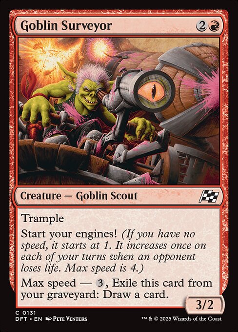 Aetherdrift - 131 - Goblin Surveyor - Common - R - Non-foil