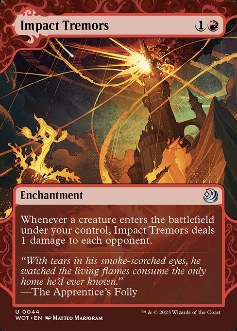 Wilds of Eldraine: Enchanting Tales - 44 - Impact Tremors - Uncommon - R - Non-foil