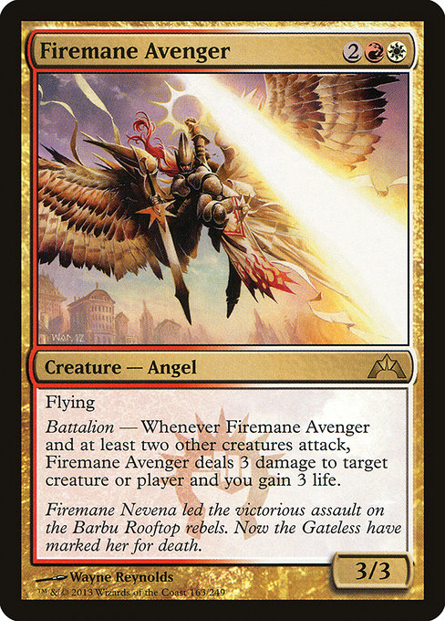 Gatecrash - 163 - Firemane Avenger - Rare - WR - Non-foil