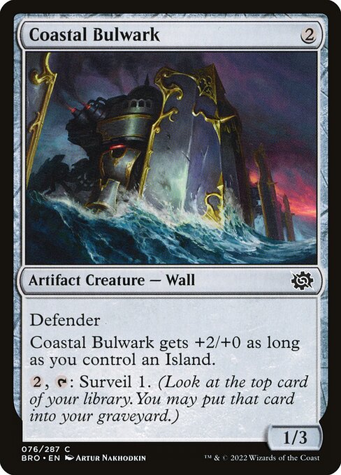 The Brothers' War - 76 - Coastal Bulwark - Common - C - Foil