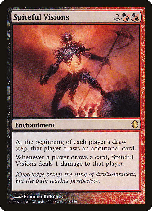 Commander 2013 - 233 - Spiteful Visions - Rare - BR - Non-foil
