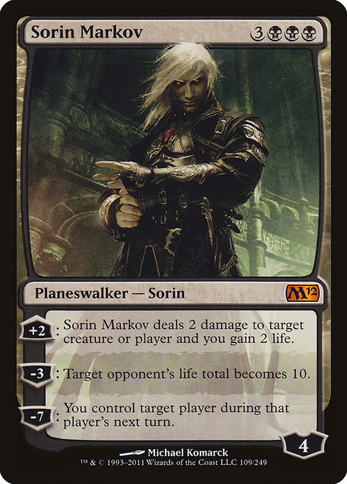 Magic 2012 - 109 - Sorin Markov - Mythic - B - Non-foil