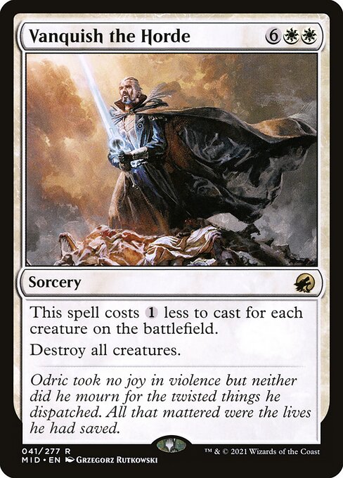 Innistrad: Midnight Hunt - 41 - Vanquish the Horde - Rare - W - Non-foil