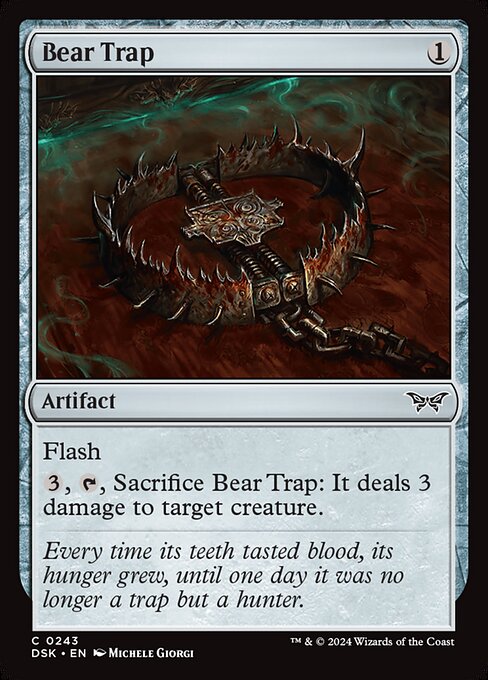 Duskmourn: House of Horror - 243 - Bear Trap - Common - C - Foil