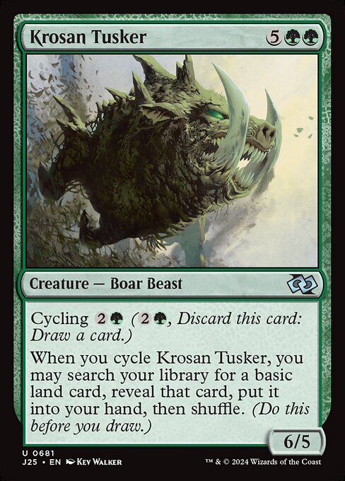Foundations Jumpstart - 681 - Krosan Tusker - Uncommon - G - Non-foil