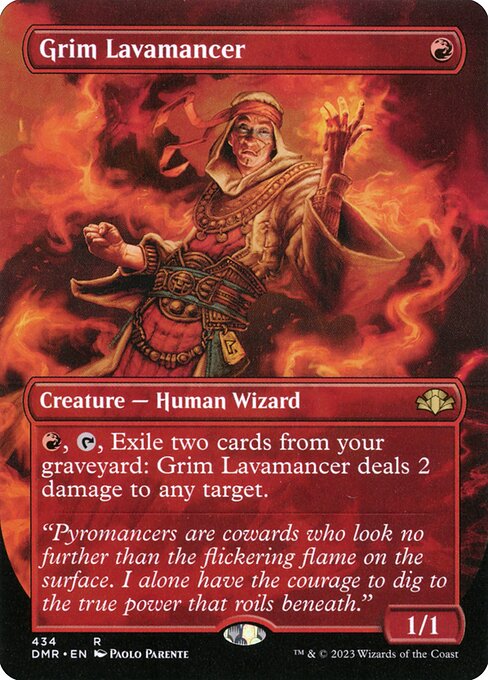 Dominaria Remastered - 434 - Grim Lavamancer - Rare - R - Non-foil
