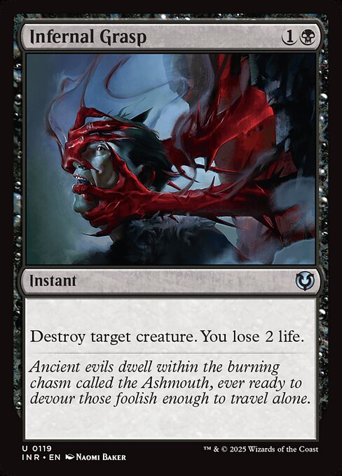Innistrad Remastered - 119 - Infernal Grasp - Uncommon - B - Non-foil